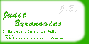 judit baranovics business card